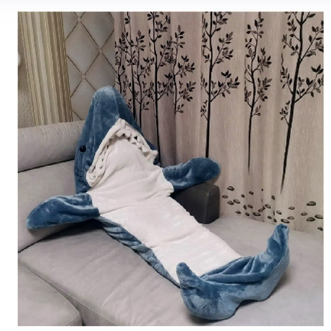 adult size shark Blankets