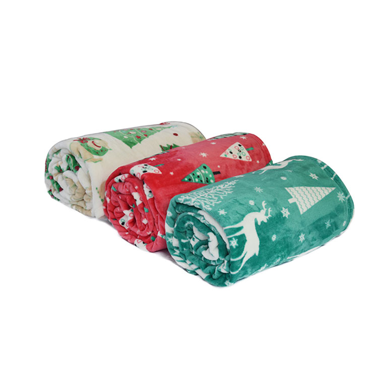 Christmas Tree Fleece Throw Blankets