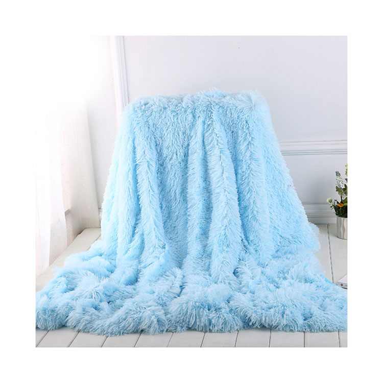 Long Hair PV Plush Blankets