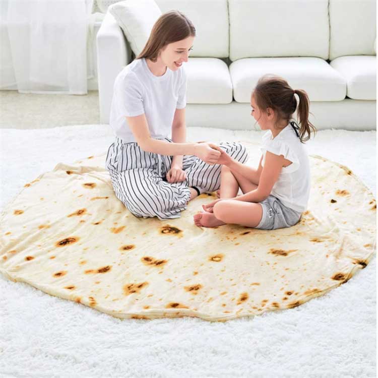 Pizza Fuzzy Fleece Blankets