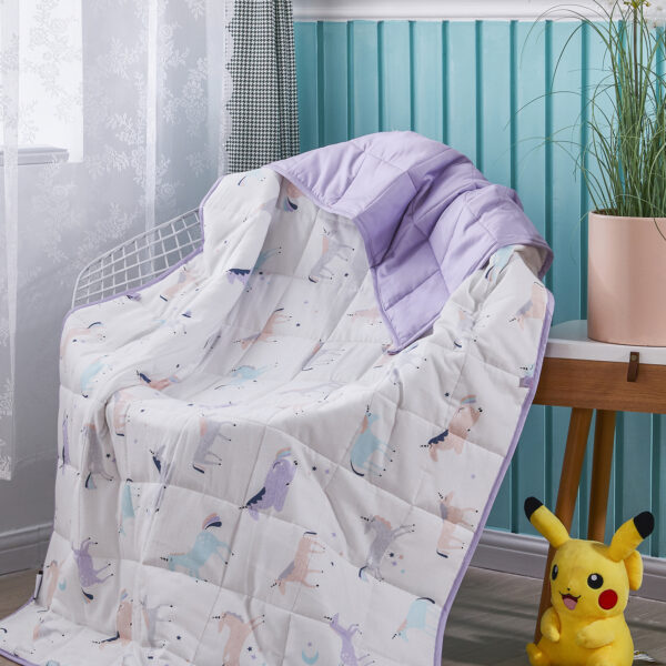 Cartoon Printing 7 Pounds Weighted Blankets for Kids - 图片 2
