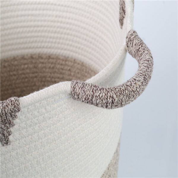 Blankets basket for living room - 图片 3