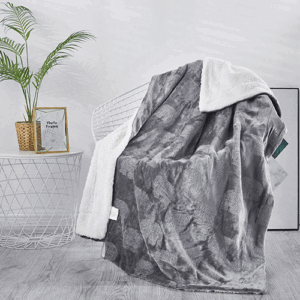 Grey sherpa Blankets