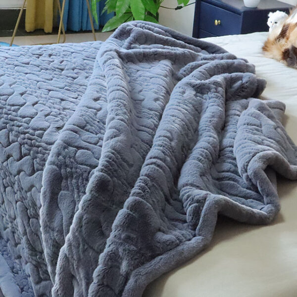 Grey throw Blankets - 图片 2