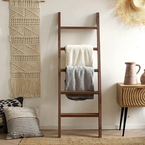 Wooden Ladder Shelf - 图片 4