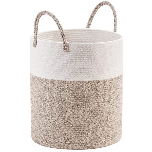 Blankets basket for living room - 图片 2