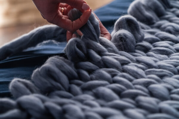 Hand knit blanket - 图片 4