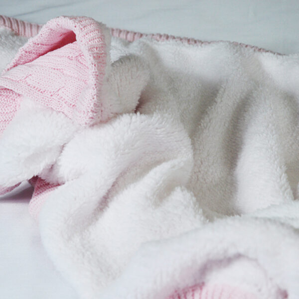 Knitted Sherpa Blankets - 图片 3