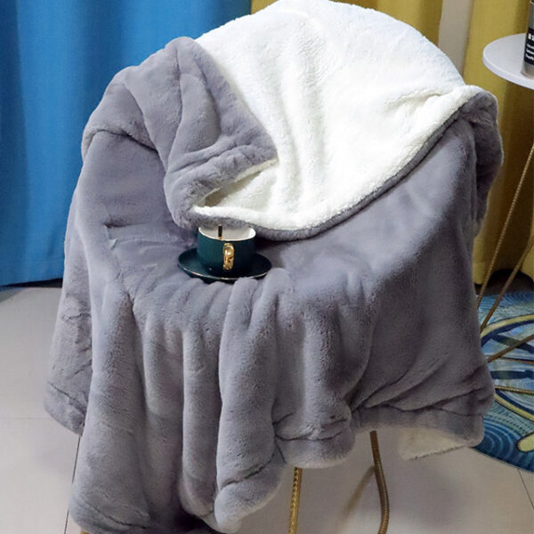 Sherpa white Blankets - 图片 4