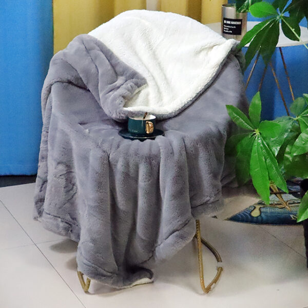 Sherpa white Blankets - 图片 2