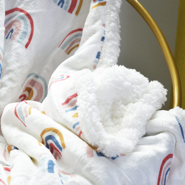 Custom print polyester fleece Blankets - 图片 4
