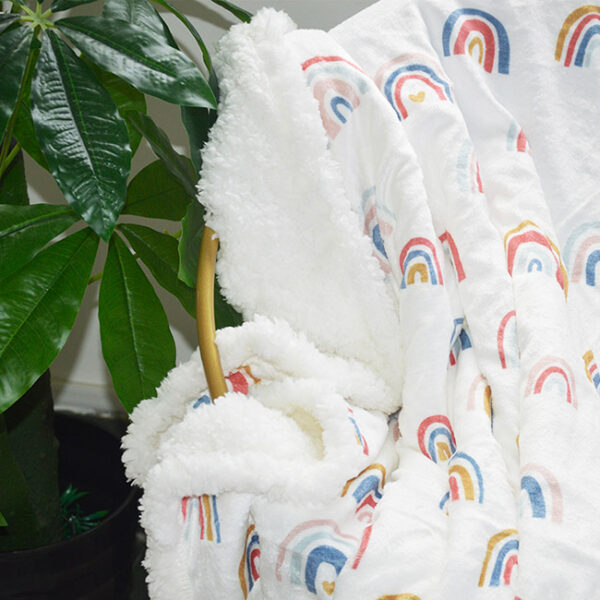 Custom print polyester fleece Blankets - 图片 2