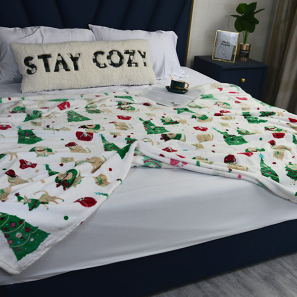 Christmas Tree Fleece Throw Blankets