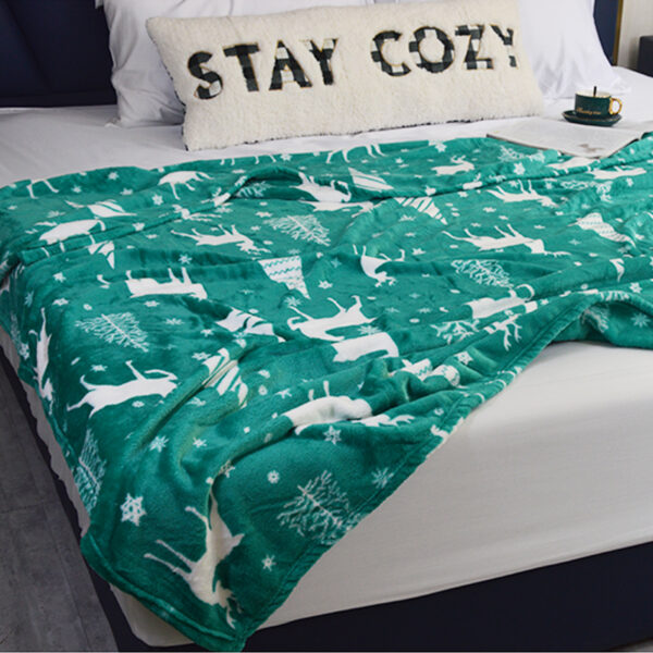 Christmas Tree Fleece Throw Blankets - 图片 3