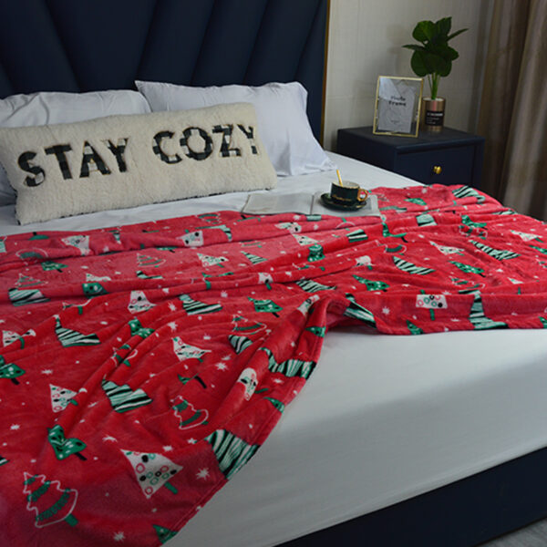 Christmas Tree Fleece Throw Blankets - 图片 2