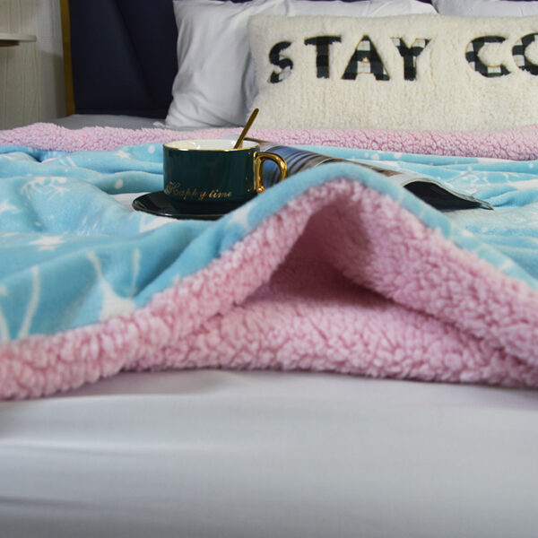 Christmas Sherpa Flannel Fleece Throw Blankets - 图片 3