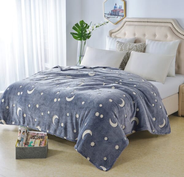 Glow in the Dark Warm Flannel Throw Blankets