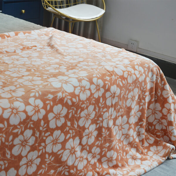 Flower Print Throw Blankets - 图片 5