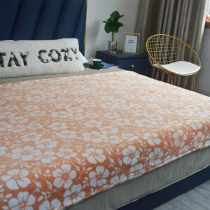 Flower Print Throw Blankets