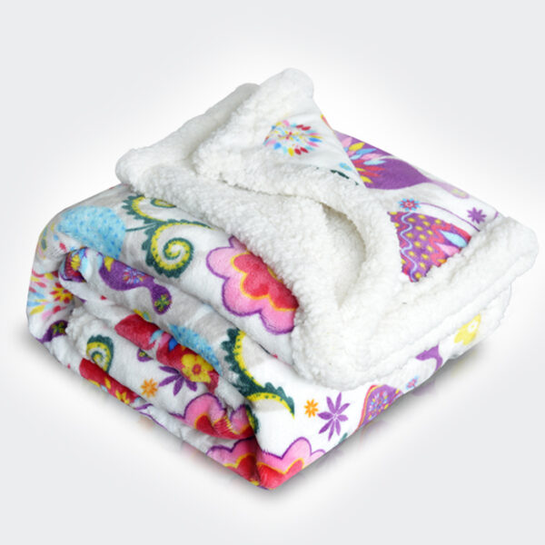Throws Sherpa Design Printing Blankets - 图片 6