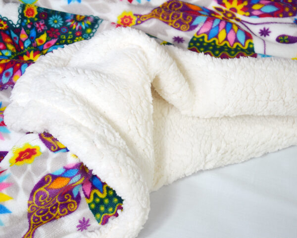 Throws Sherpa Design Printing Blankets - 图片 2