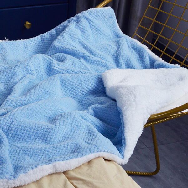 Fuzzy Sherpa Fleece Throw Blankets - 图片 5