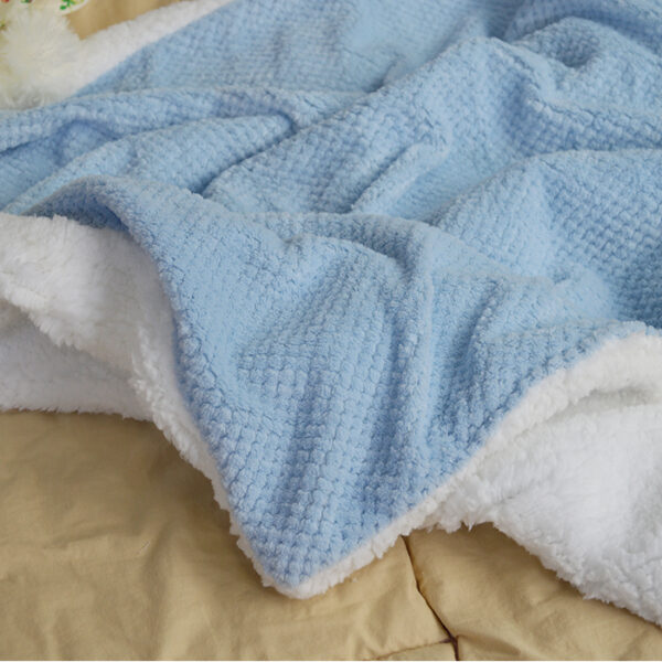 Fuzzy Sherpa Fleece Throw Blankets - 图片 3
