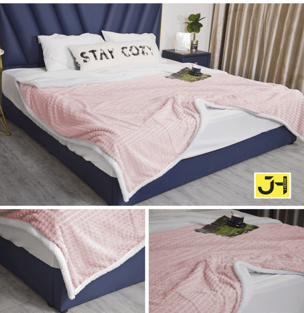 Sherpa Fleece Flannel Blankets - 图片 5