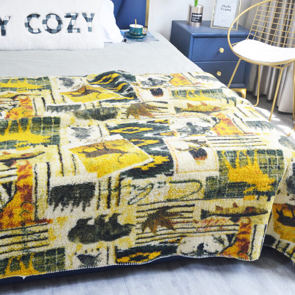 Plush Sherpa Fleece Sofa Throw Blankets - 图片 3