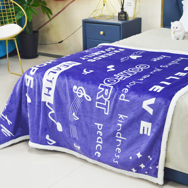 Double Sided Fleece Throw Sherpa Blankets - 图片 5
