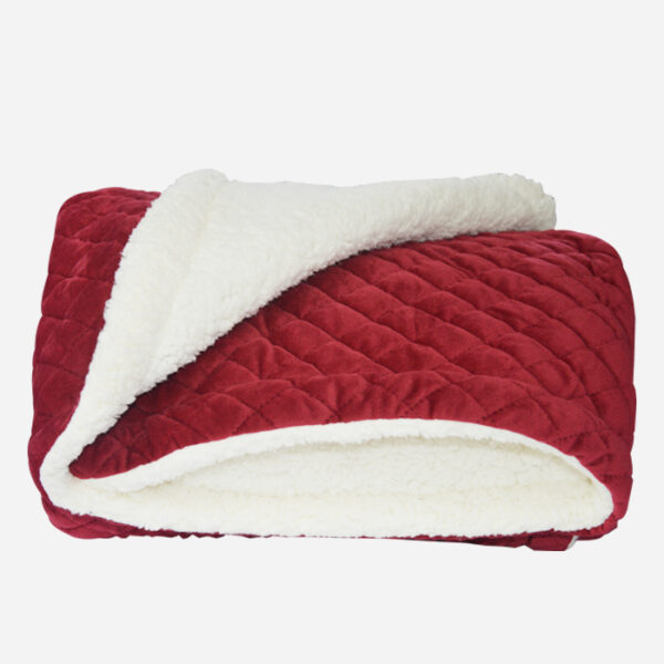 Quilting Flannel Sherpa Fleece Throw Blankets - 图片 4