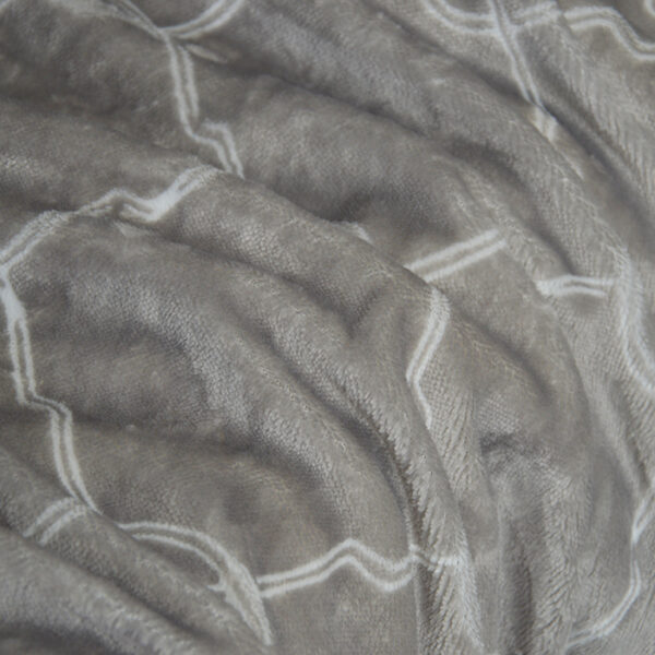 Double Layer Round Mesh Printed Sherpa Blankets - 图片 4