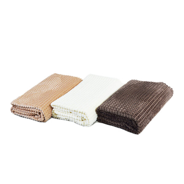 Solid Color Thick Warm Luxury Flannel Mink Blankets - 图片 5
