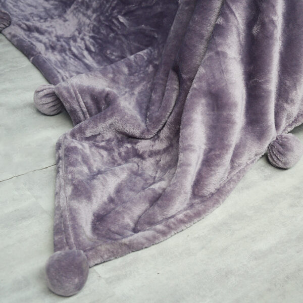 Flannel Fleece Thickened Ball Blankets - 图片 3
