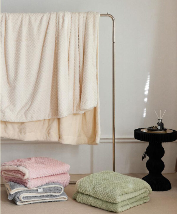 Polyester Flannel Fleece Throw Blankets - 图片 4