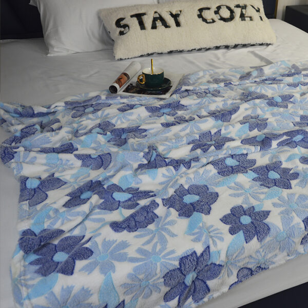 Flower Print Luminous Blankets - 图片 2