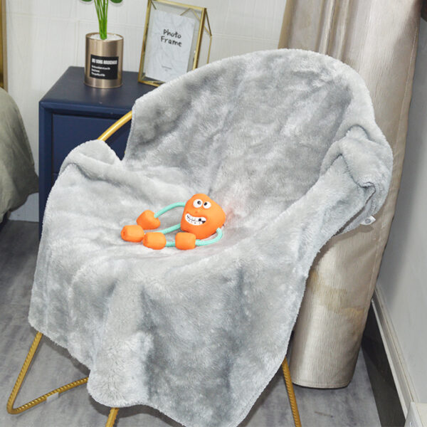 Gray Soft Warm Decorative Blankets - 图片 4