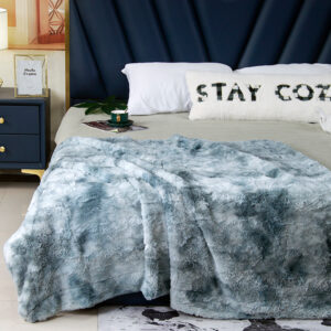 Luxury Faux Fur PV Fleece Blankets Throws