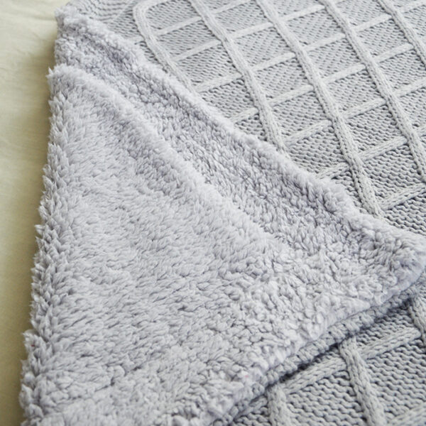 Sherpa Knit Throw Blankets - 图片 4