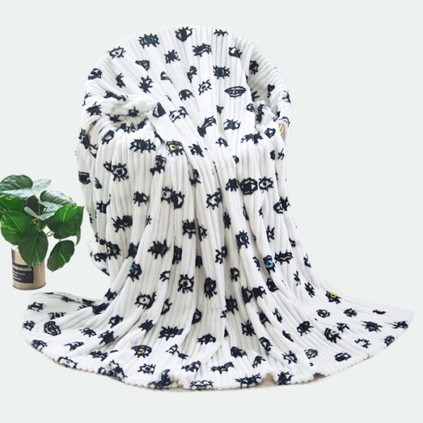 Printed Eyelash Throw Blankets - 图片 4