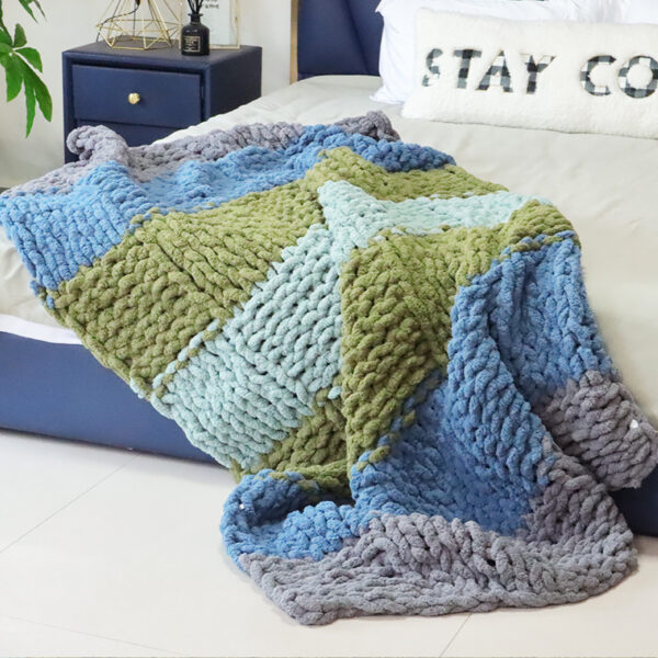 Chunky knit Blankets throw - 图片 4