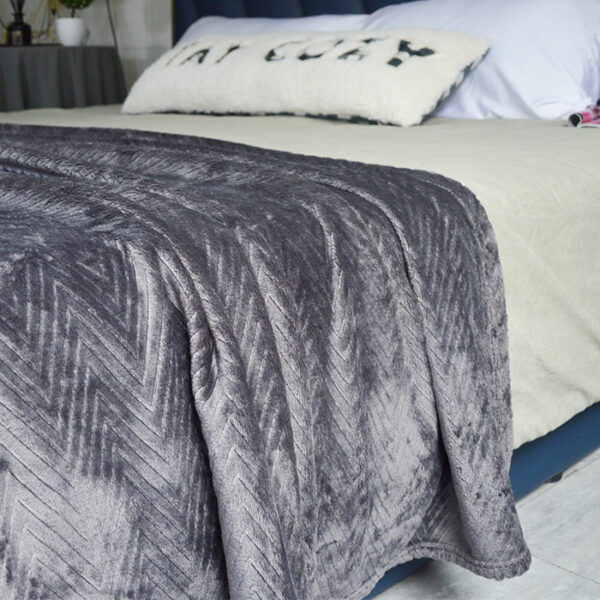 Plain Embossed Flannel Blankets