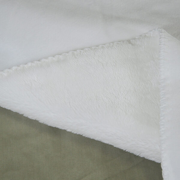 White Soft Warm Decorative Blankets - 图片 3