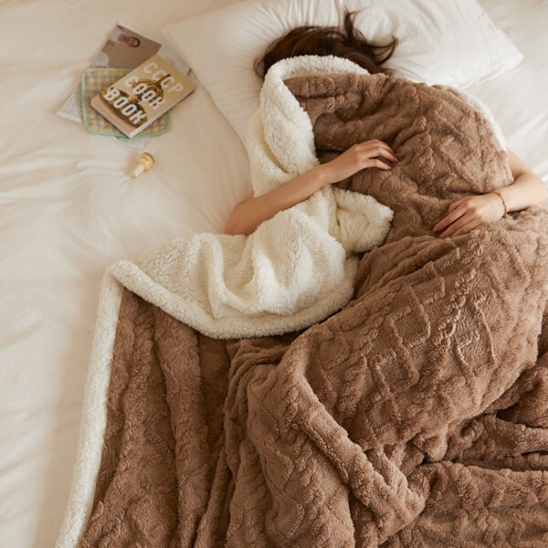 Jacquard Sherpa Blankets - 图片 4