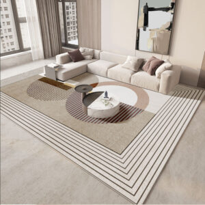 Beige carpet living room