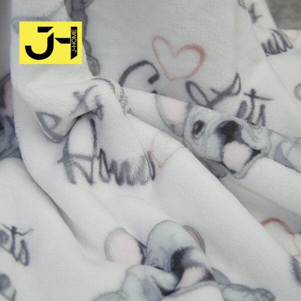 Animal Cartoon Fleece Plush Blankets - 图片 3