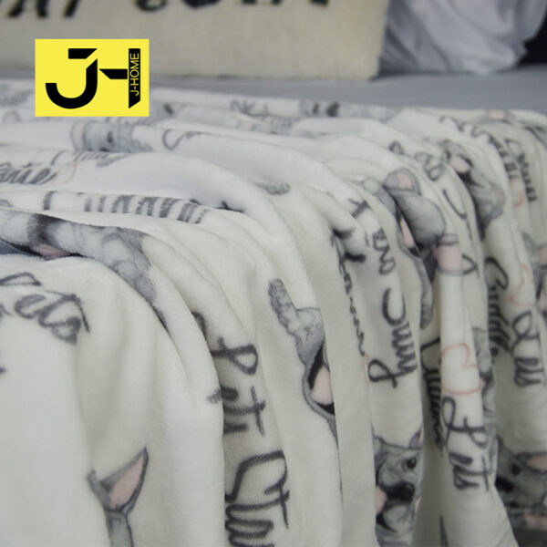 Animal Cartoon Fleece Plush Blankets - 图片 2